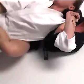 Reverse clit facesitting and a rough fuck in Academy Wrestling